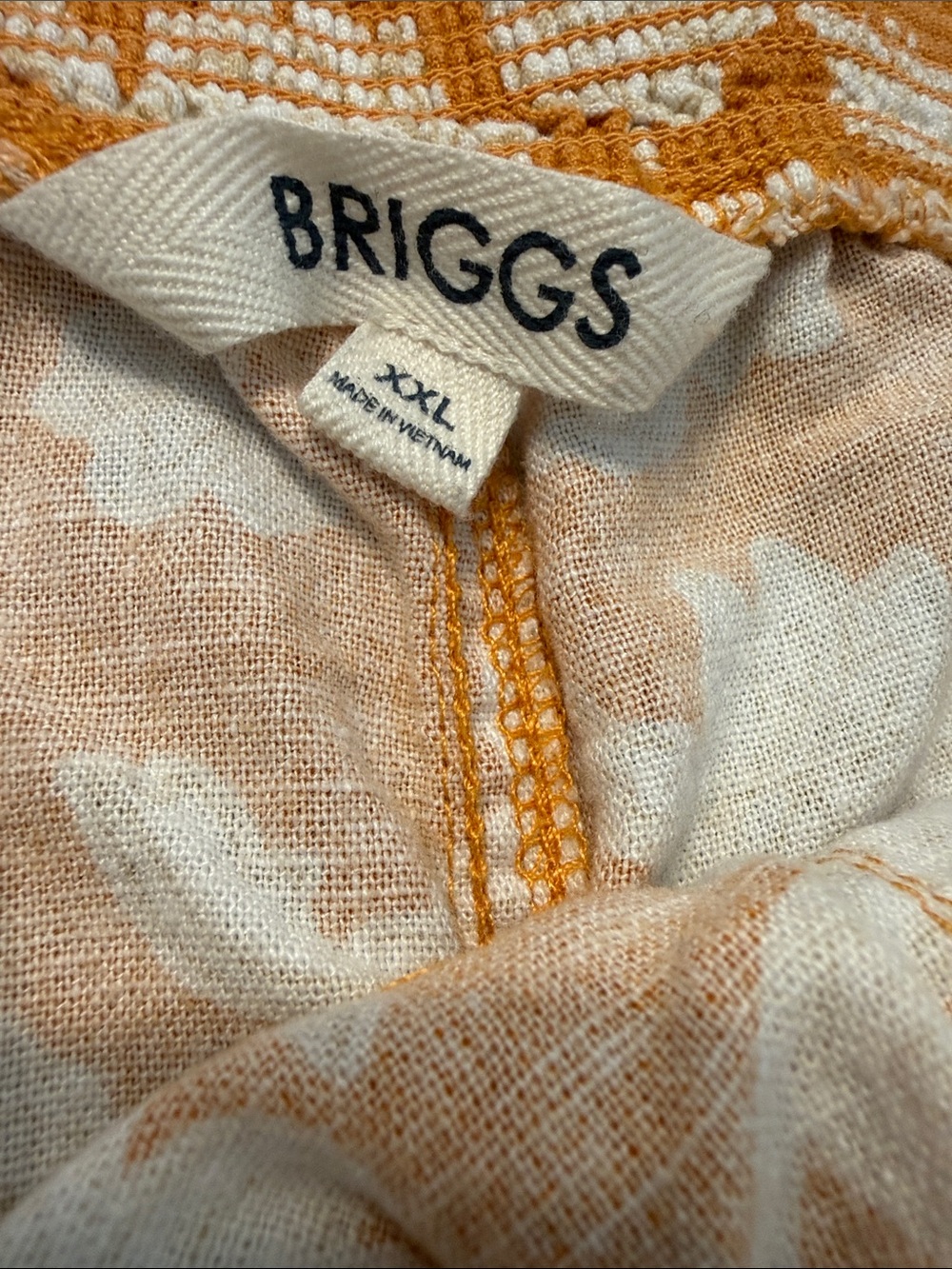 Briggs New York Orange Floral High-Waist Smocked Shorts - Picture 3 of 7